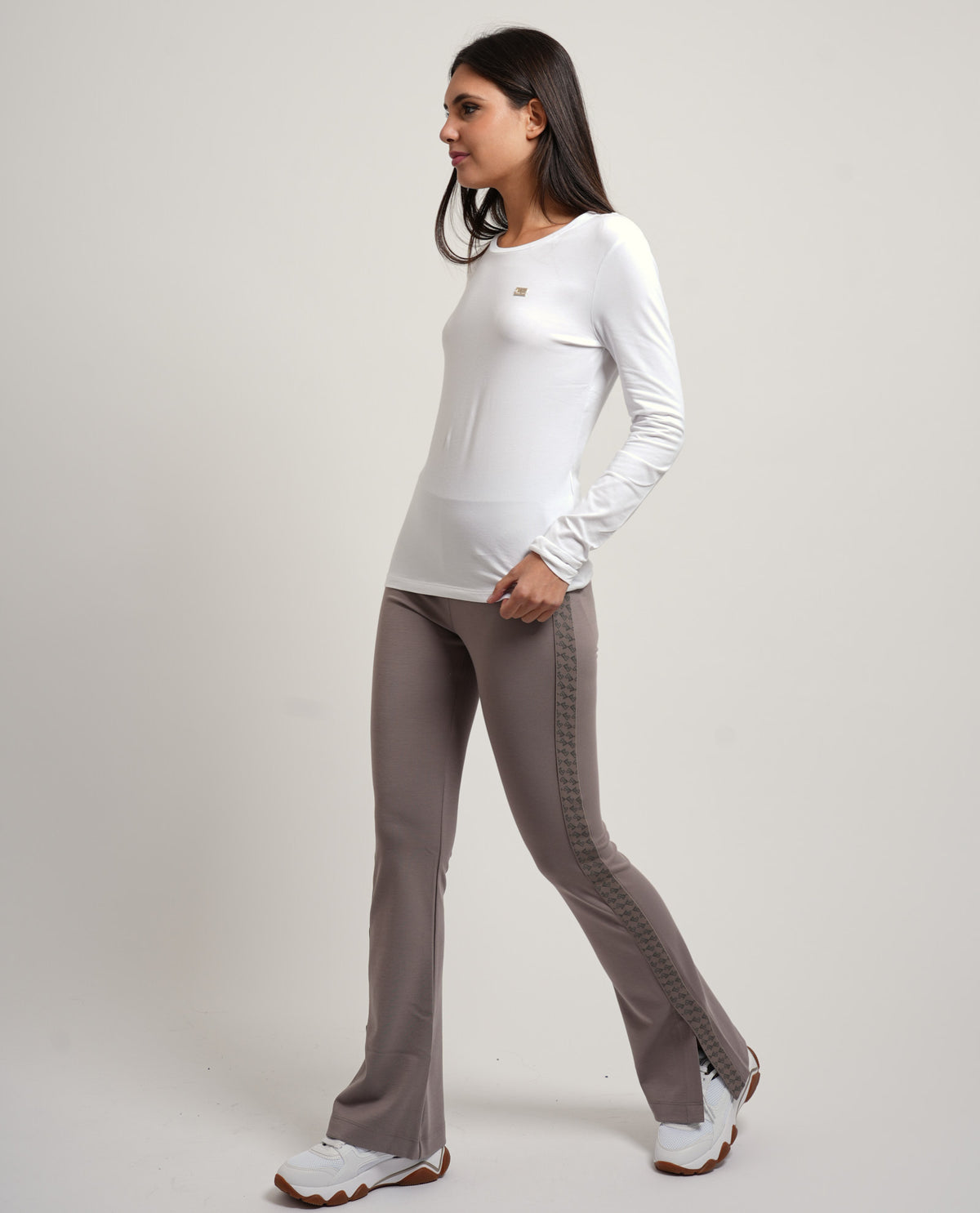 Maglia a manica lunga EA7 donna slim 