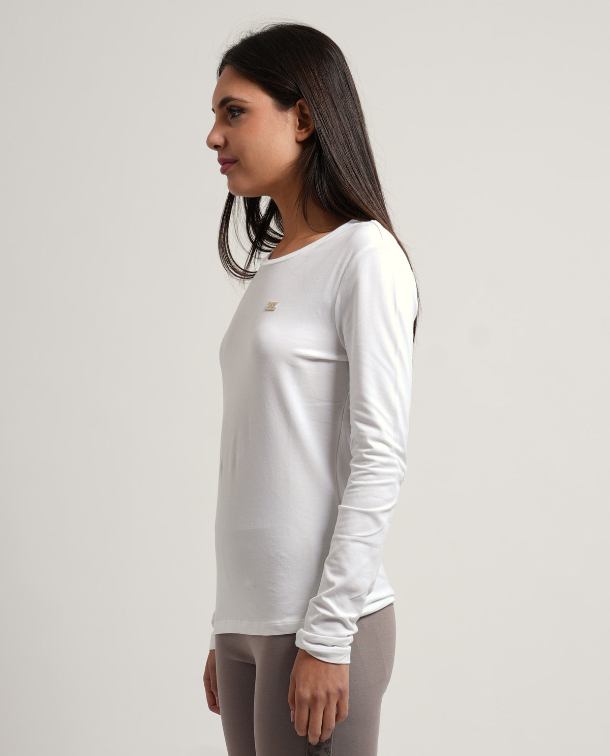 Maglia a manica lunga EA7 donna slim 