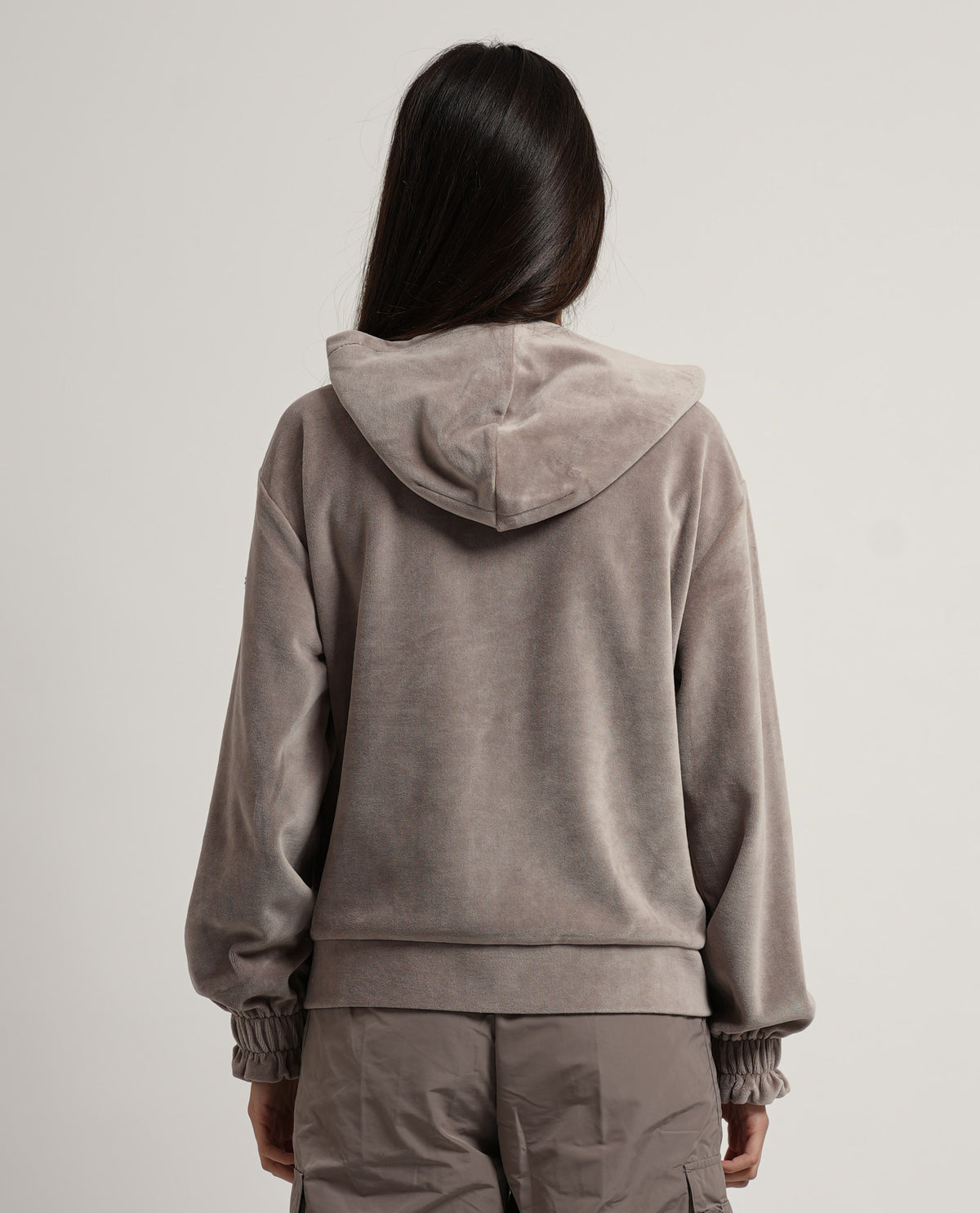 Felpa donna EA7 fullzip con cappuccio 