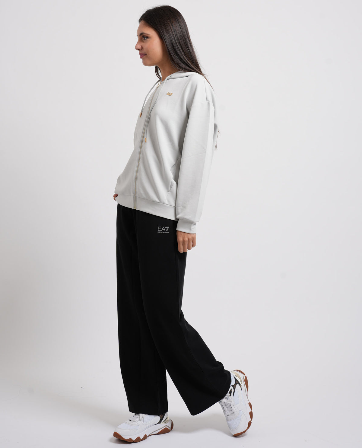 Pantaloni donna EA7 con vita elasticizzata 