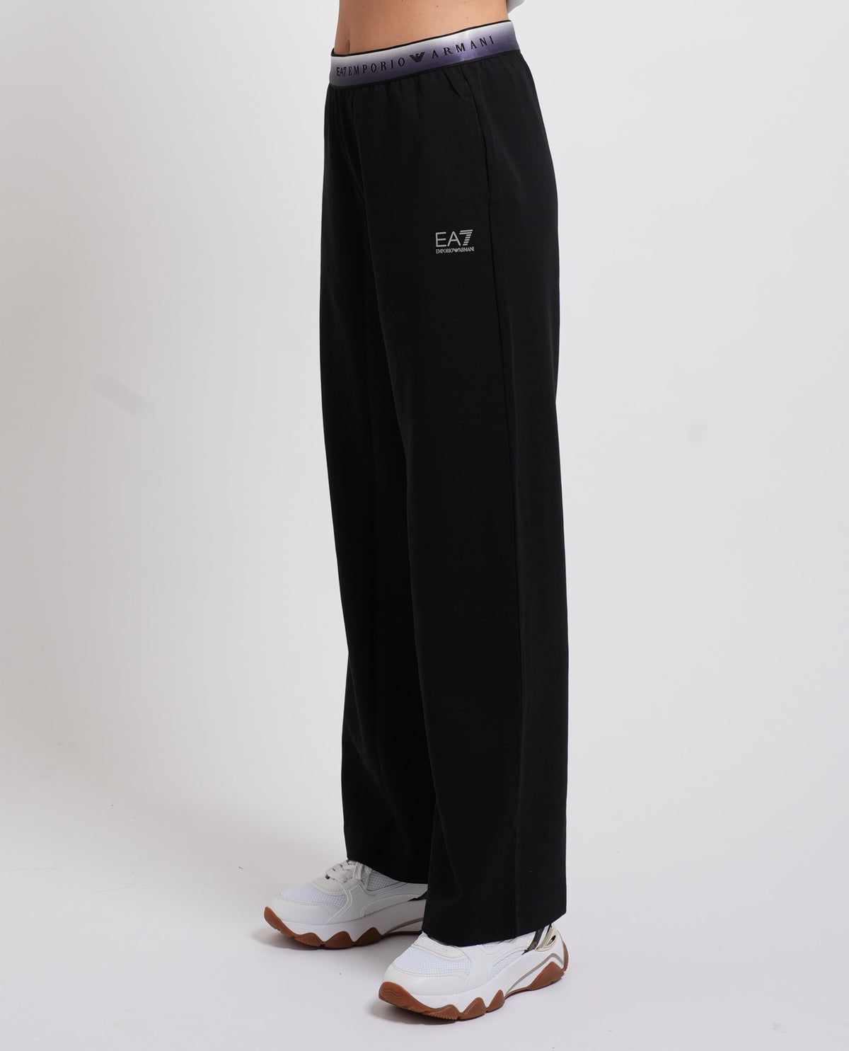 Pantaloni donna EA7 con vita elasticizzata 