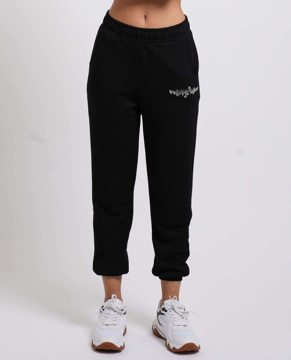 Pantaloni donna EA7 in jersey di modal 