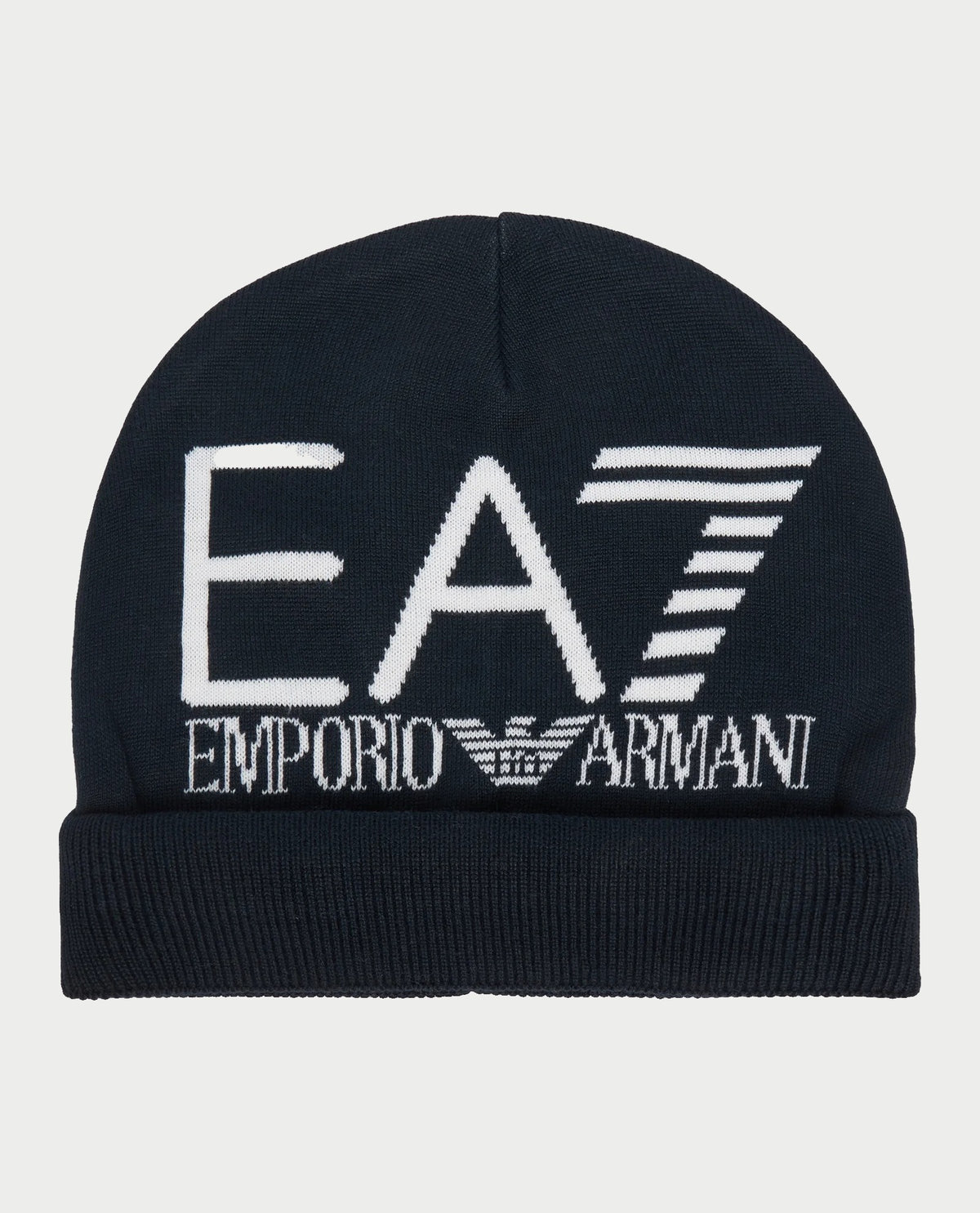 Cappello EA7 in maglia con logo 