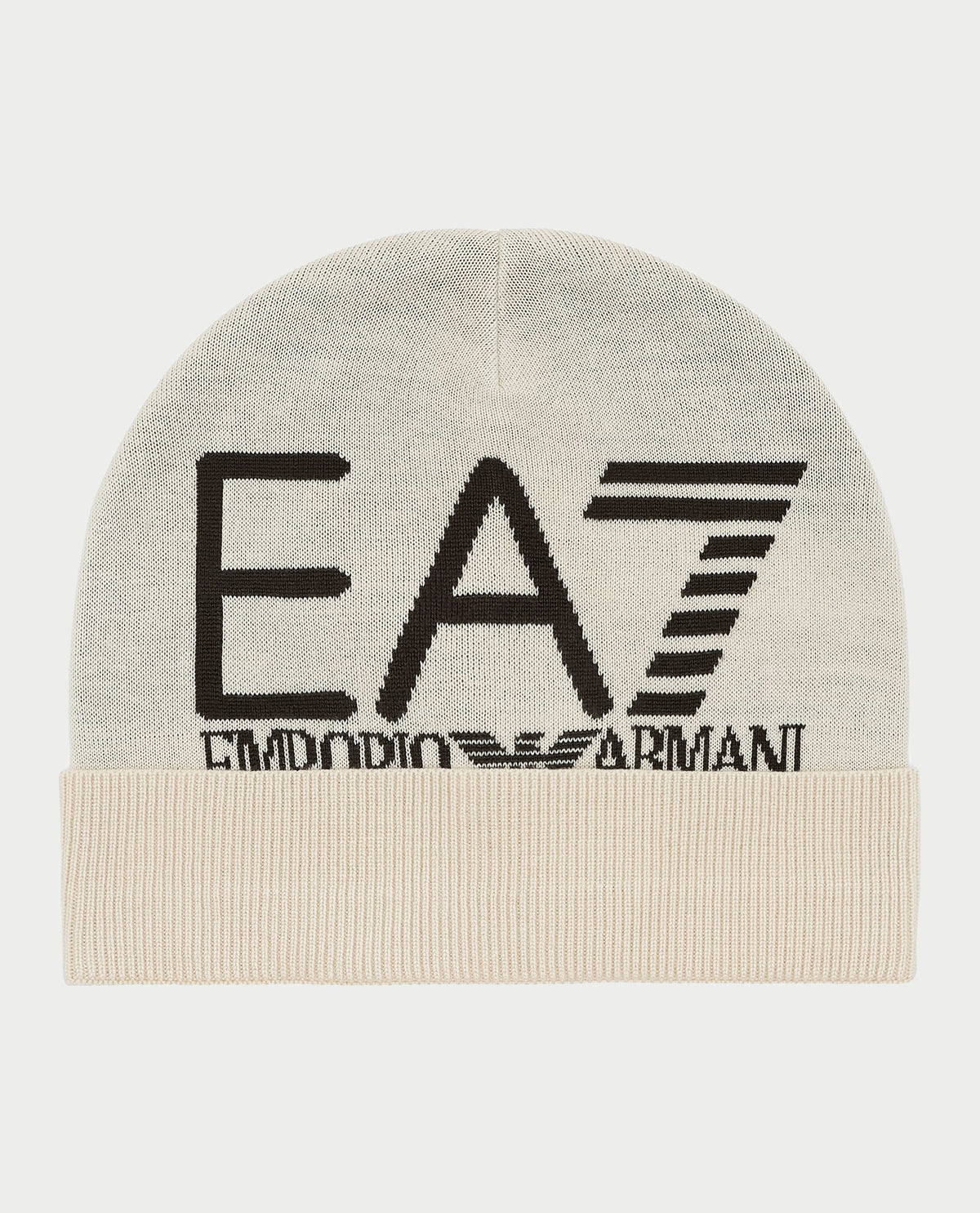 Cappello EA7 in maglia con logo 