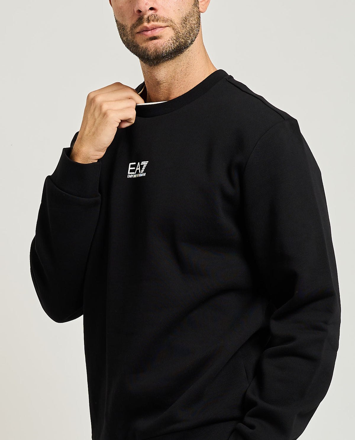 Felpa uomo EA7 basic girocollo 
