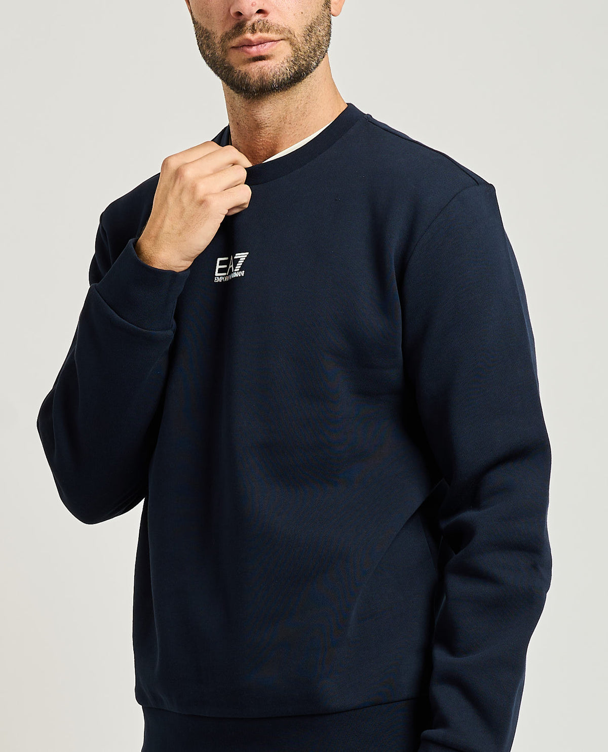 Felpa uomo EA7 basic girocollo 