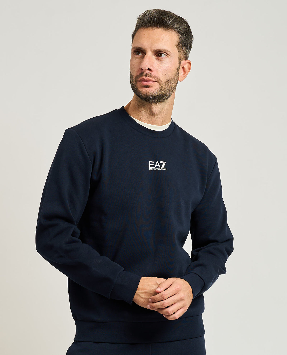 Felpa uomo EA7 basic girocollo 