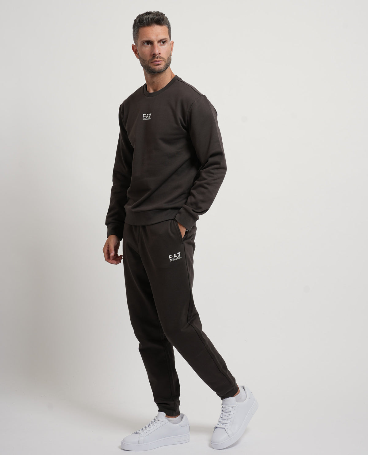 Felpa uomo EA7 basic girocollo 