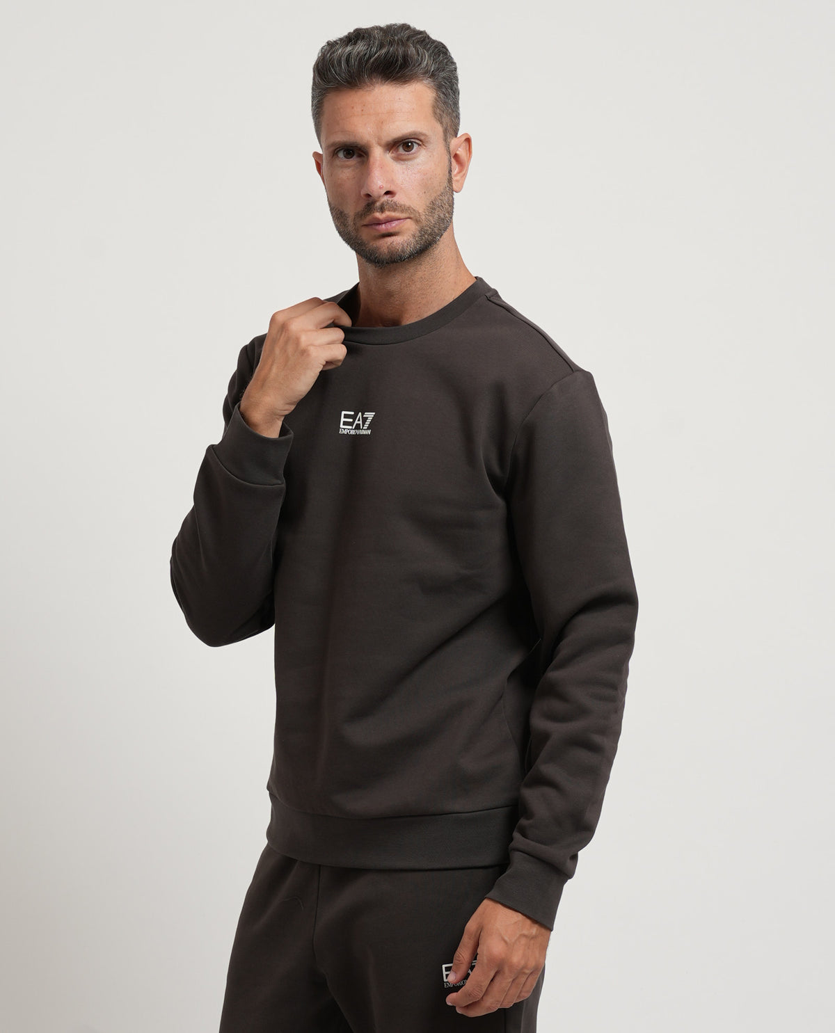 Felpa uomo EA7 basic girocollo 