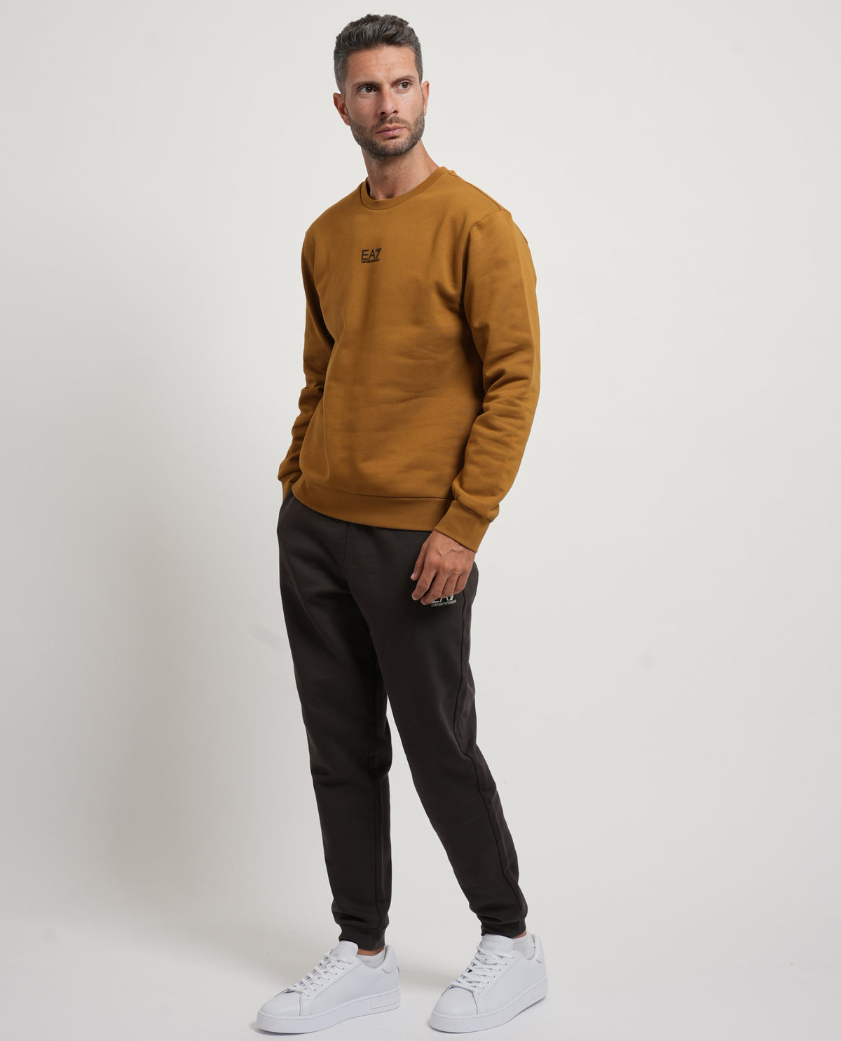 Felpa uomo EA7 basic girocollo 
