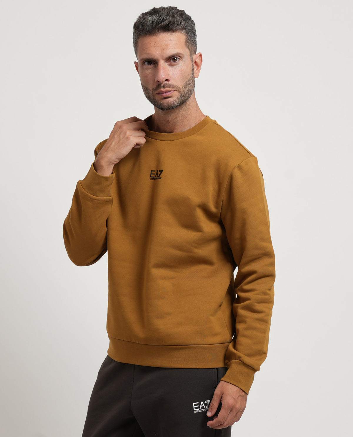 Felpa uomo EA7 basic girocollo 