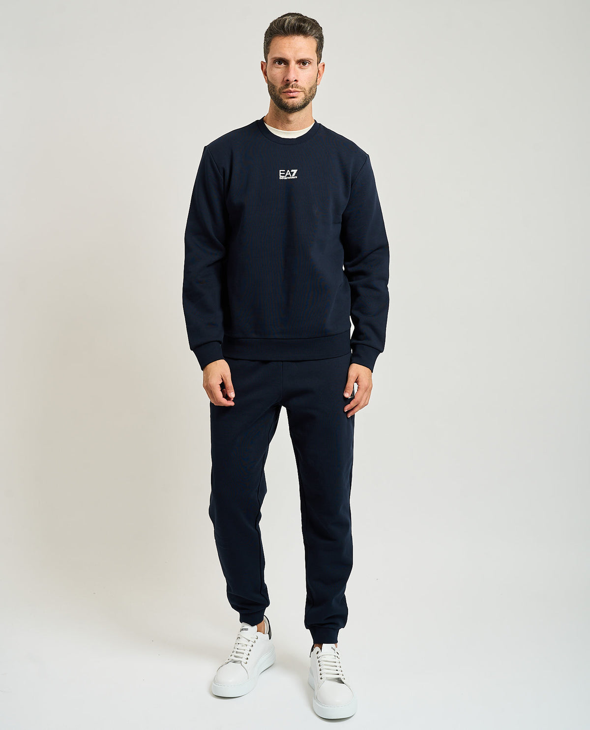 Pantaloni tuta EA7 con elastico in vita e logo 