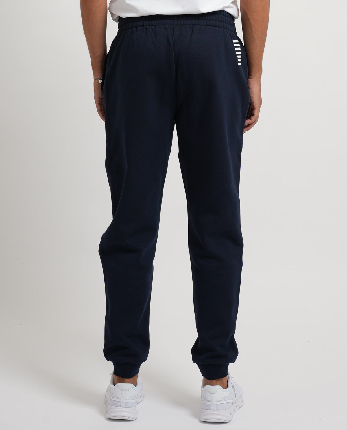 Tuta in cotone EA7 uomo con cappuccio e zip 
