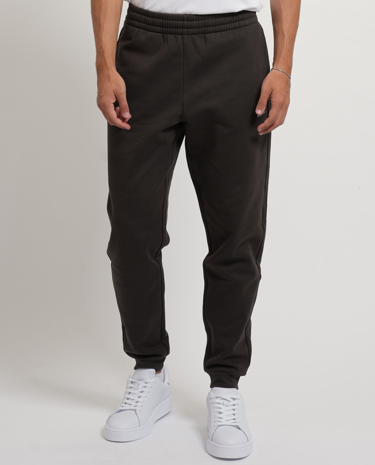 Tuta in cotone EA7 uomo con cappuccio e zip 