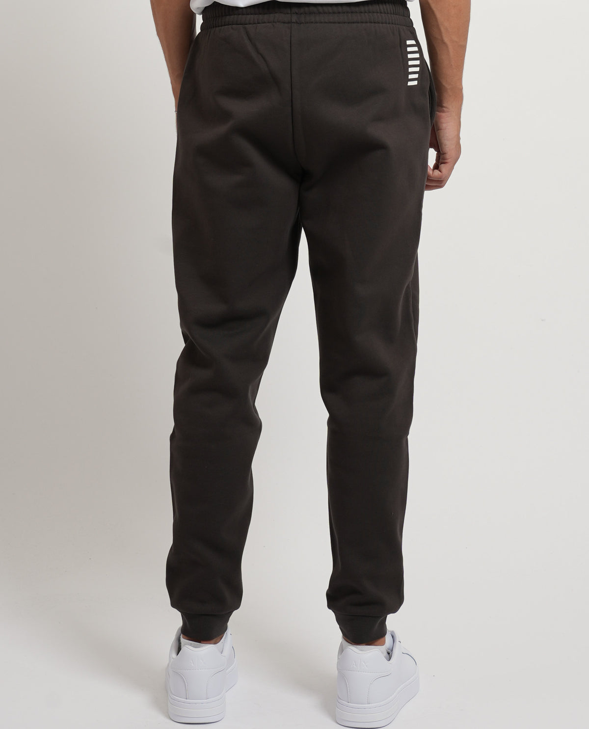 Tuta in cotone EA7 uomo con cappuccio e zip 
