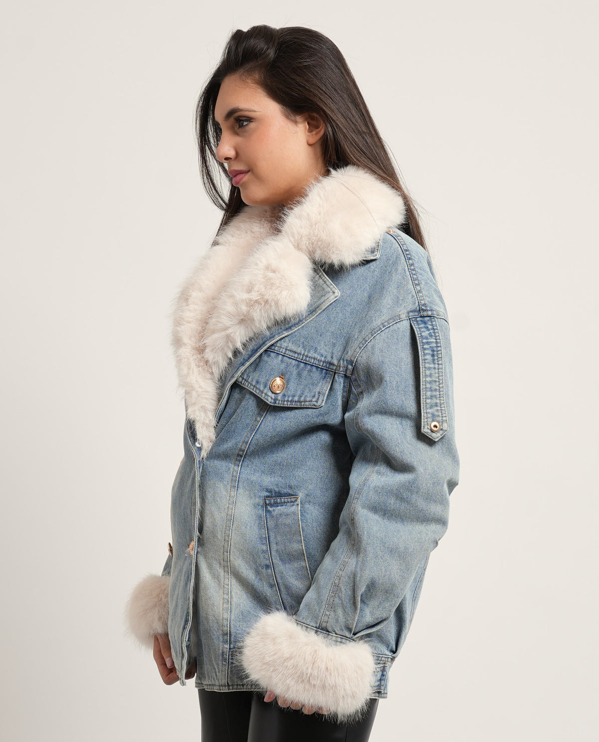 Giacca over Fracomina donna in denim 