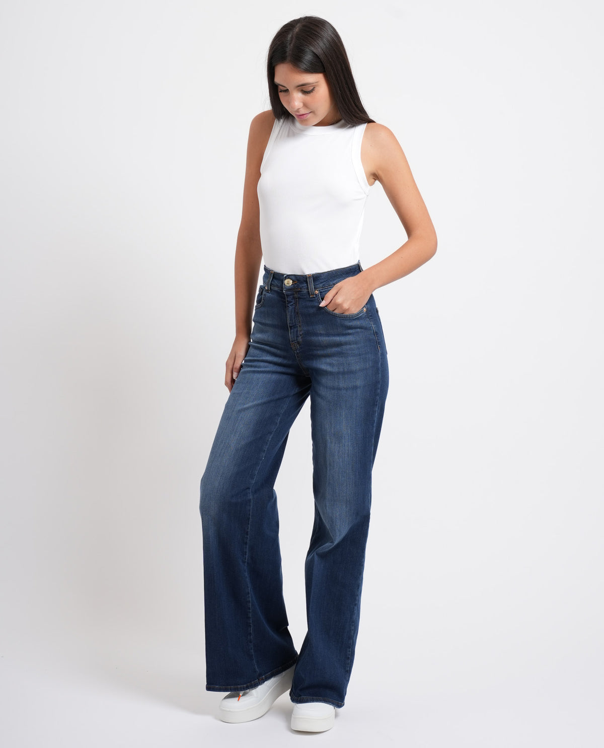 Jeans donna Fracomina lavaggio blu scuro 