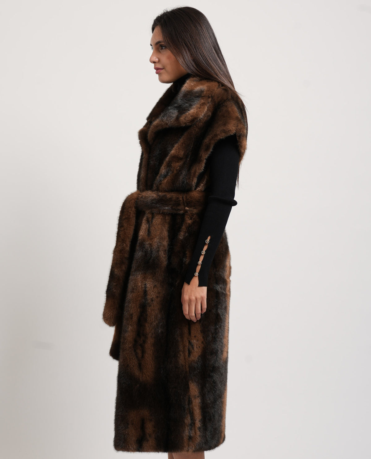 Cappotto lungo Fracomina senza maniche 
