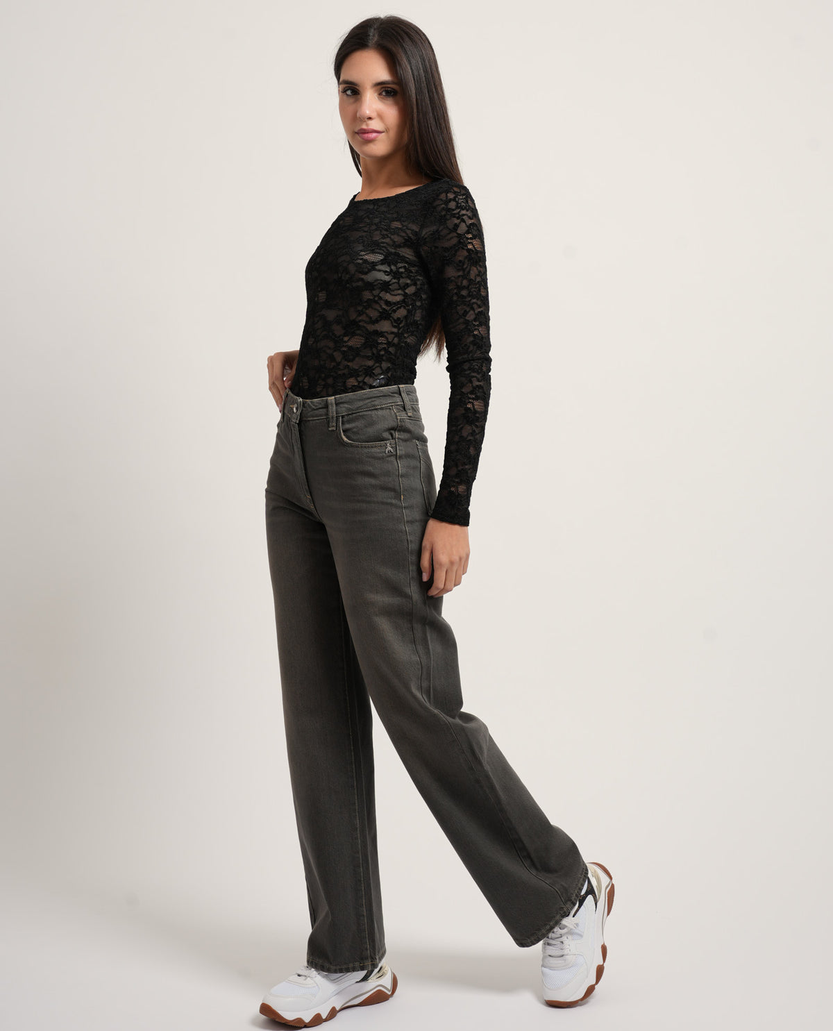 Body Fracomina in pizzo slim fit 
