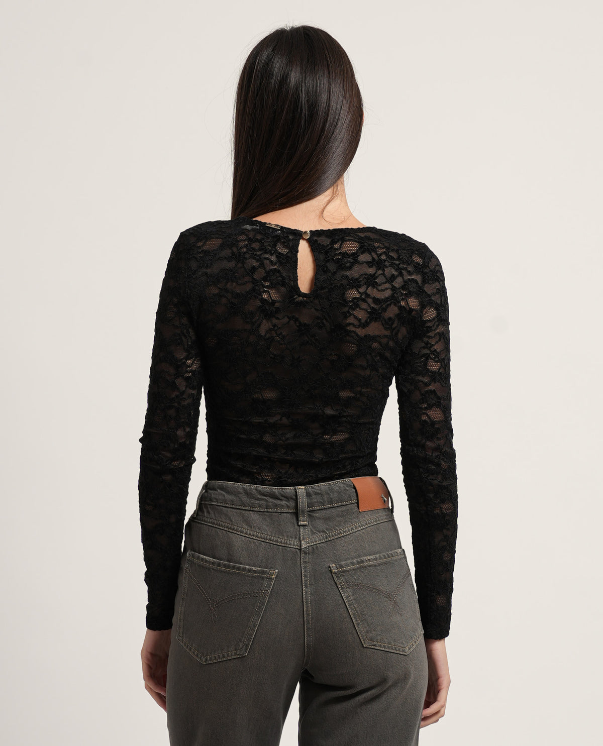 Body Fracomina in pizzo slim fit 
