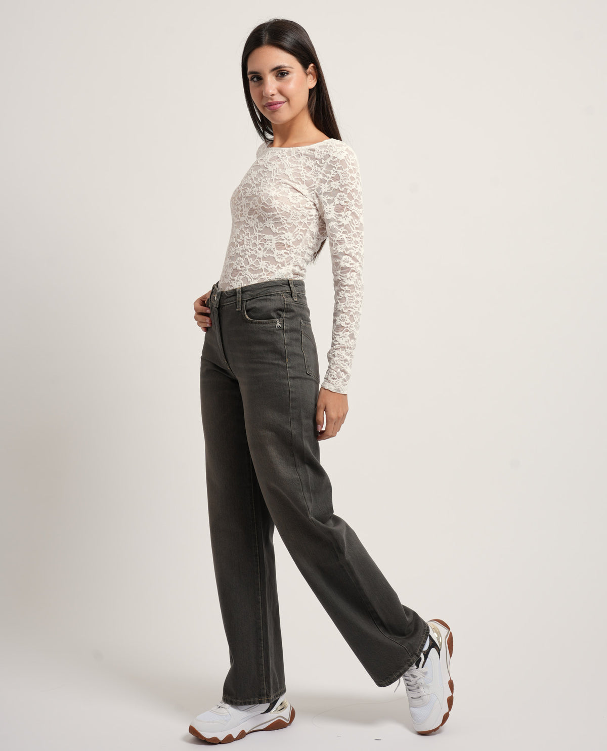 Body Fracomina in pizzo slim fit 
