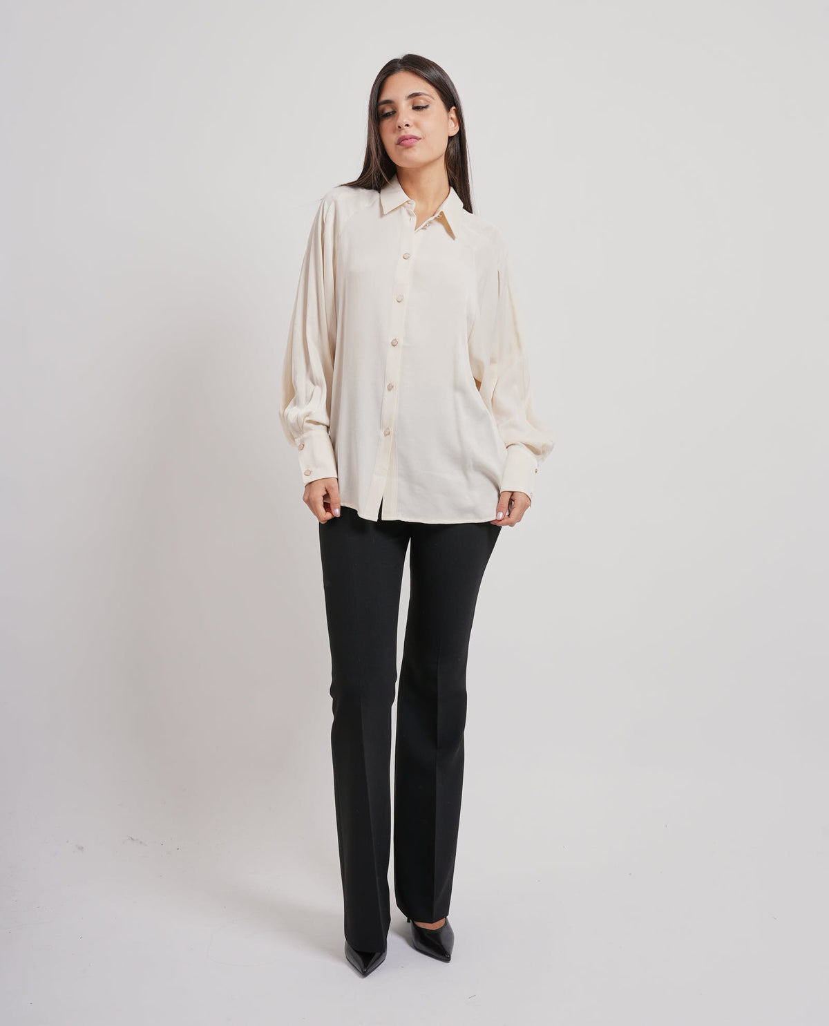 Camicia flare con viscosa Fracomina donna 