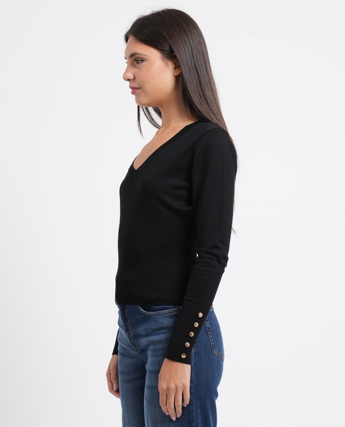 Maglia donna Fracomina con scollo a V 