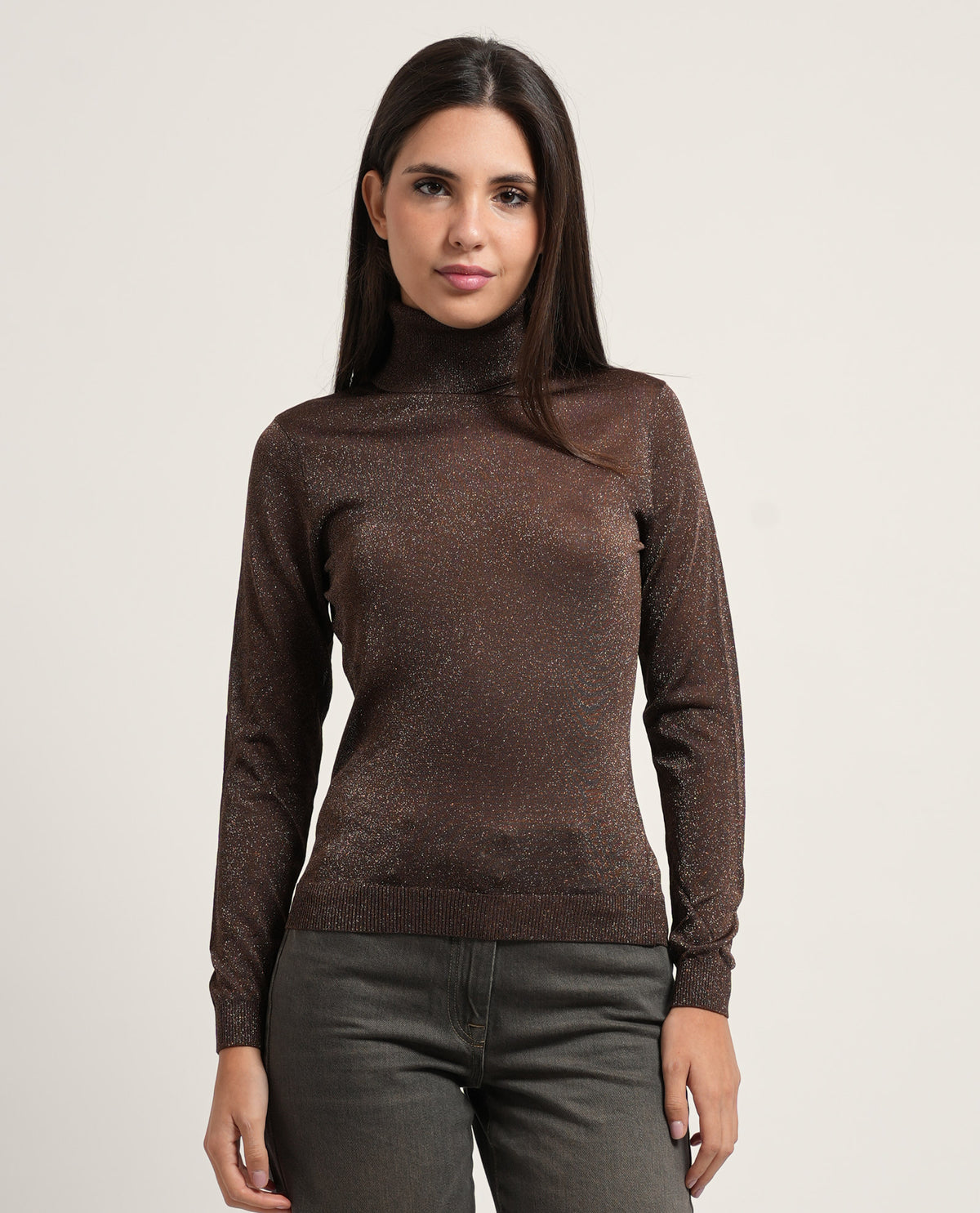 Maglia donna Fracomina slim lurex 
