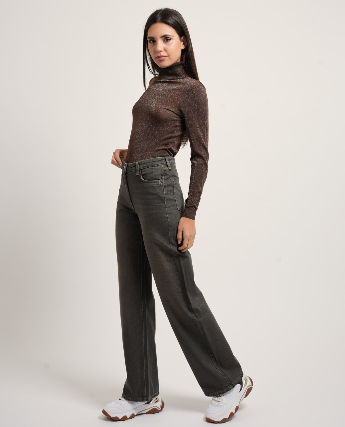 Maglia donna Fracomina slim lurex 