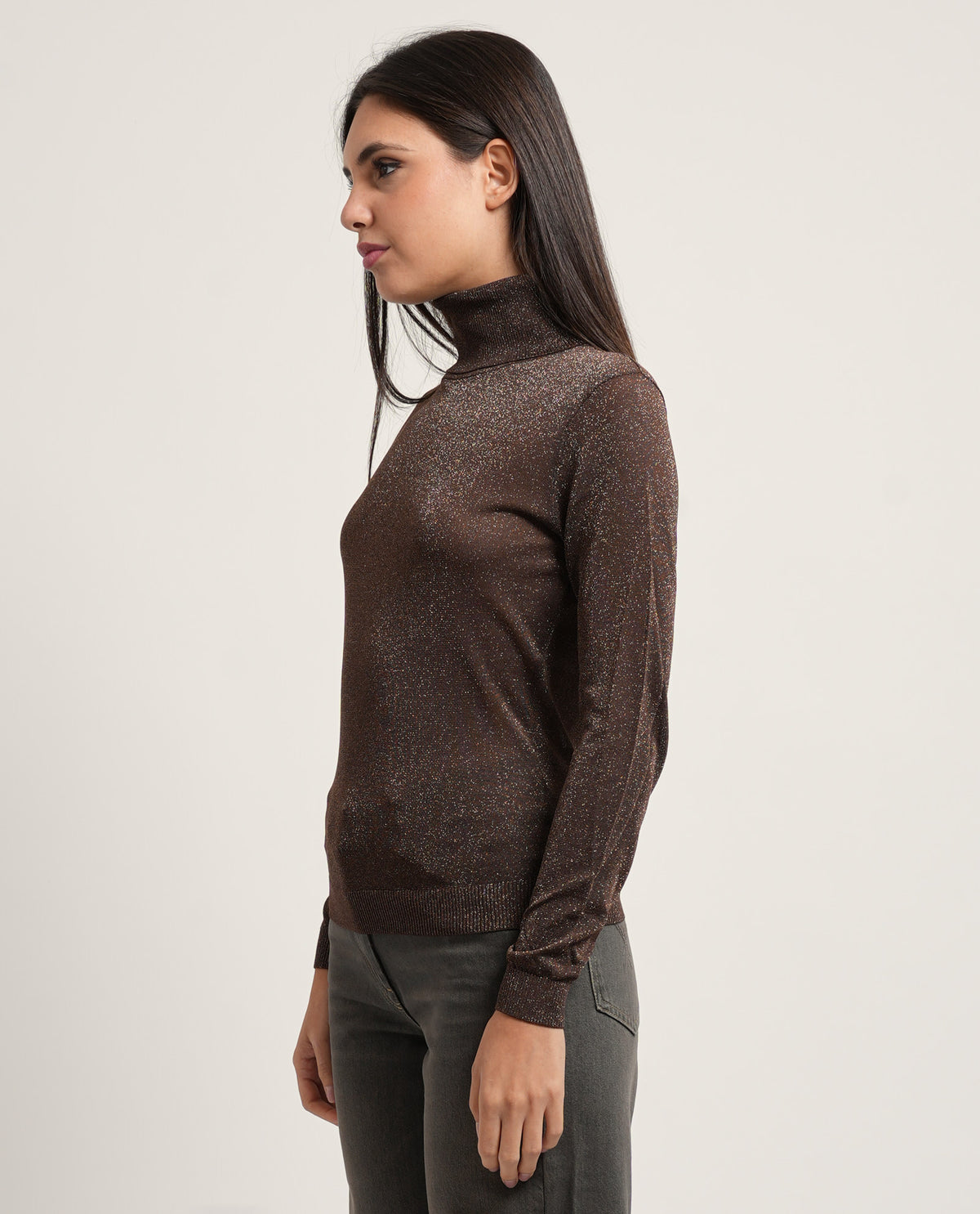 Maglia donna Fracomina slim lurex 