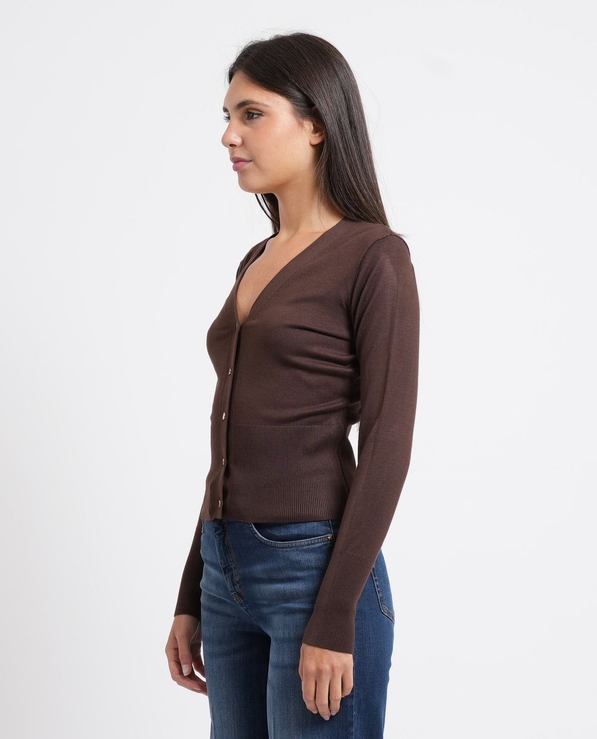 Cardigan donna Fracomina scollo a V 