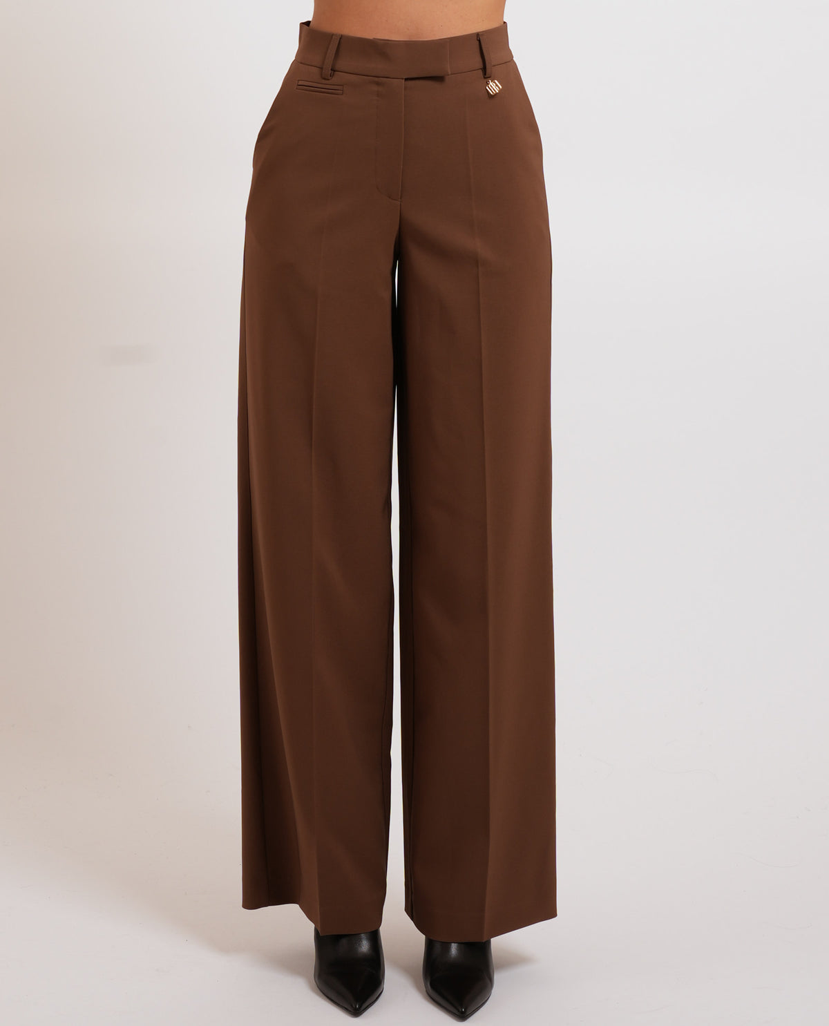 Pantaloni donna flare con vita regolare Fracomina 