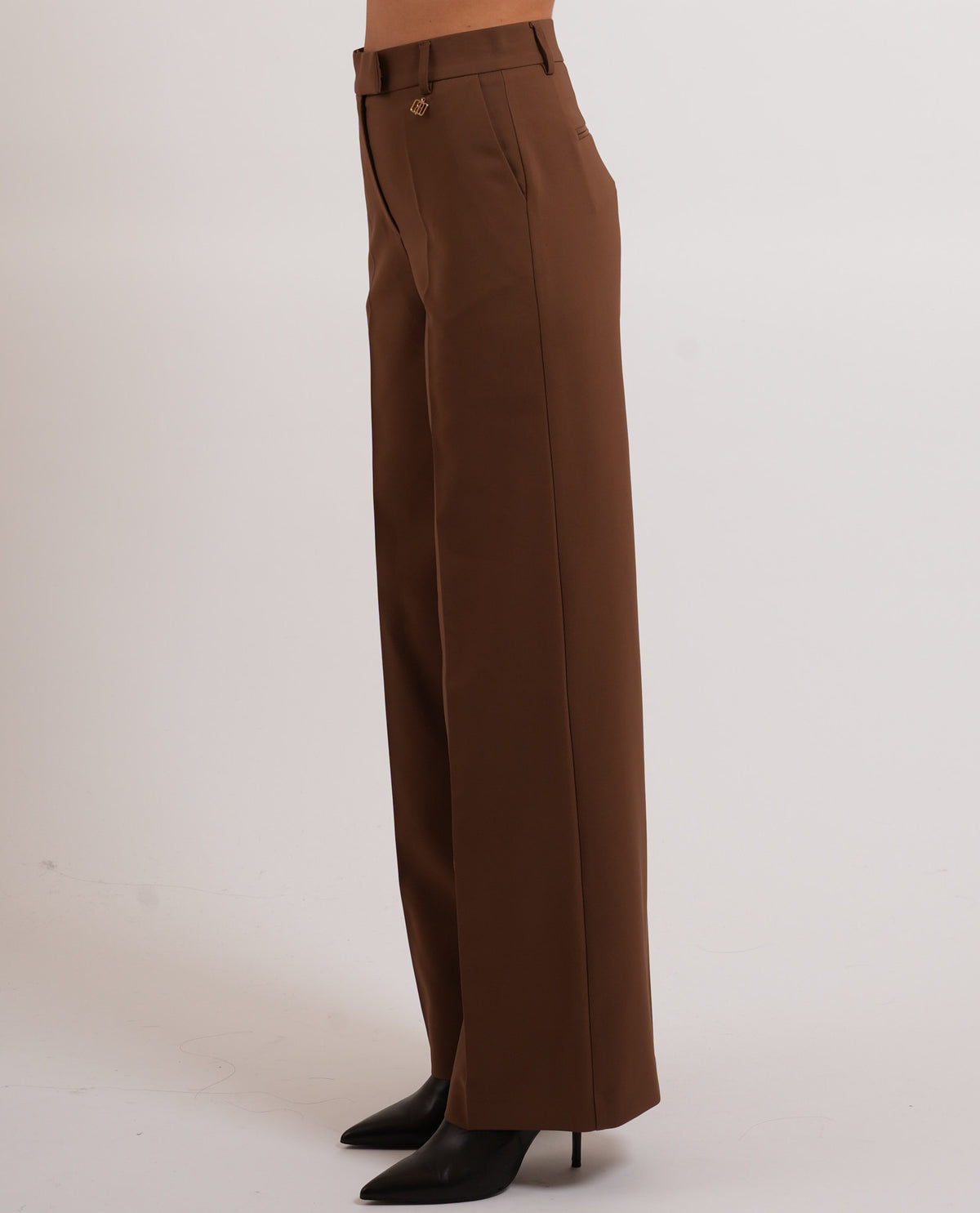 Pantaloni donna flare con vita regolare Fracomina 