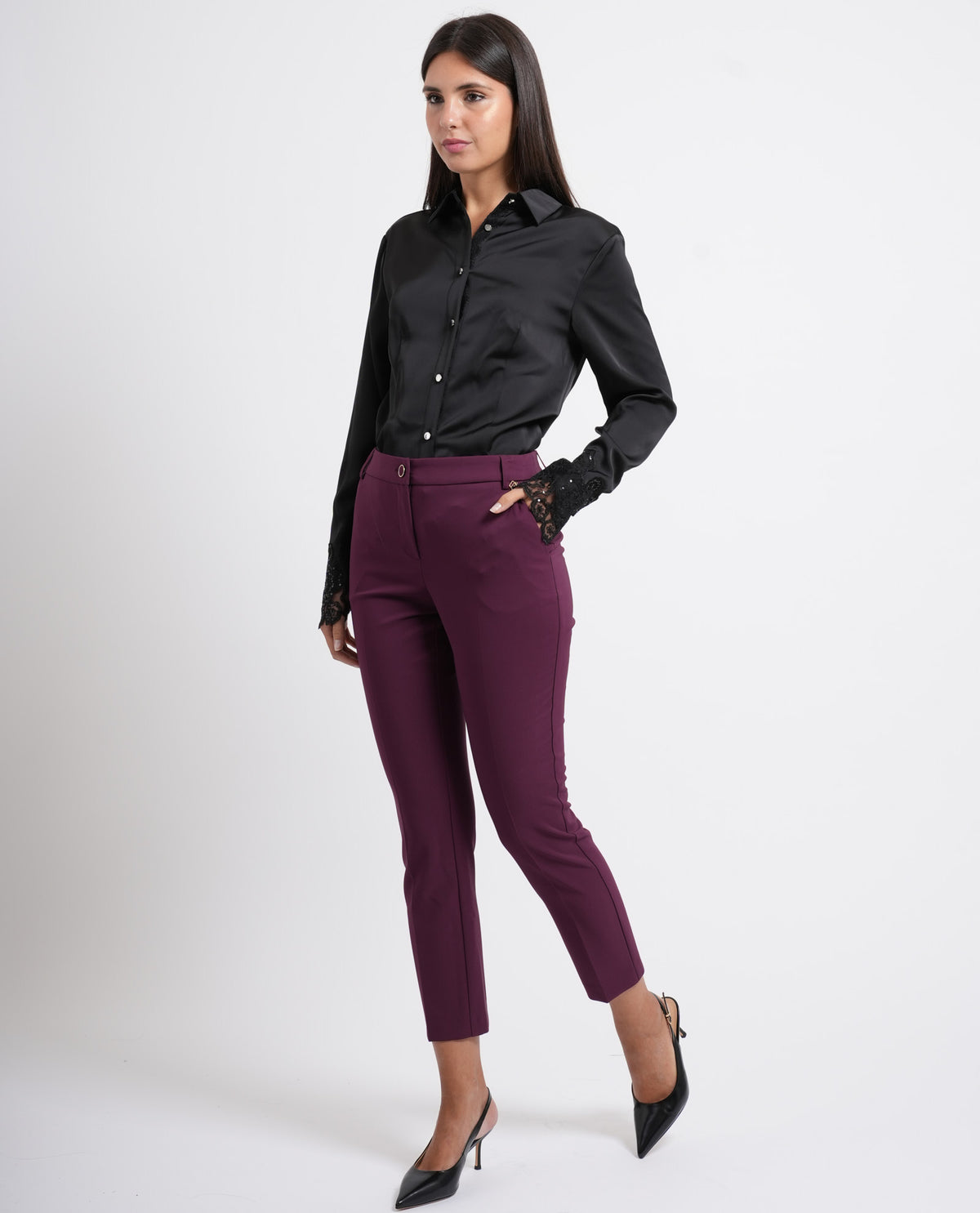 Pantaloni chino donna Fracomina slim fit 