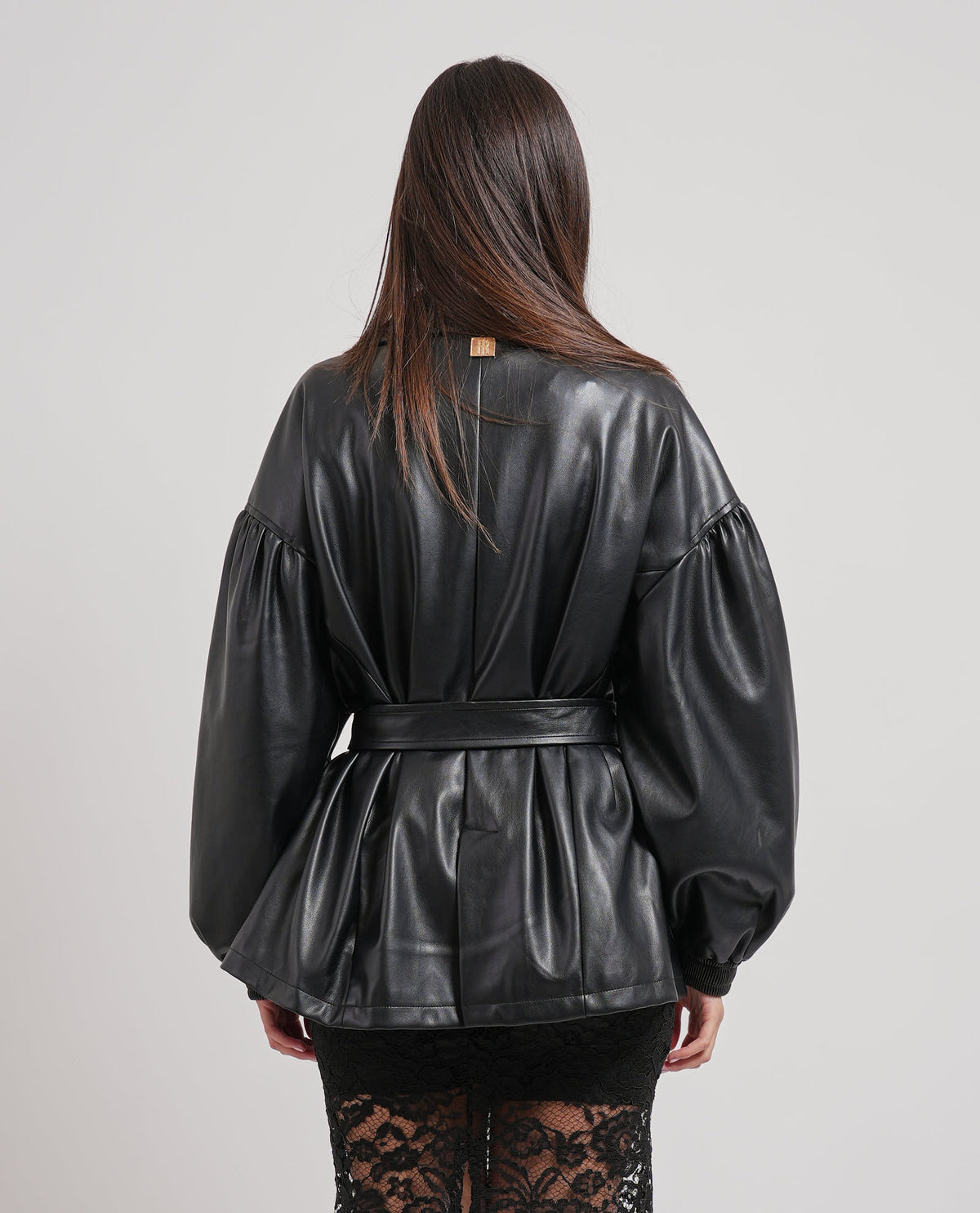 Giacca regular in finta pelle Fracomina donna 