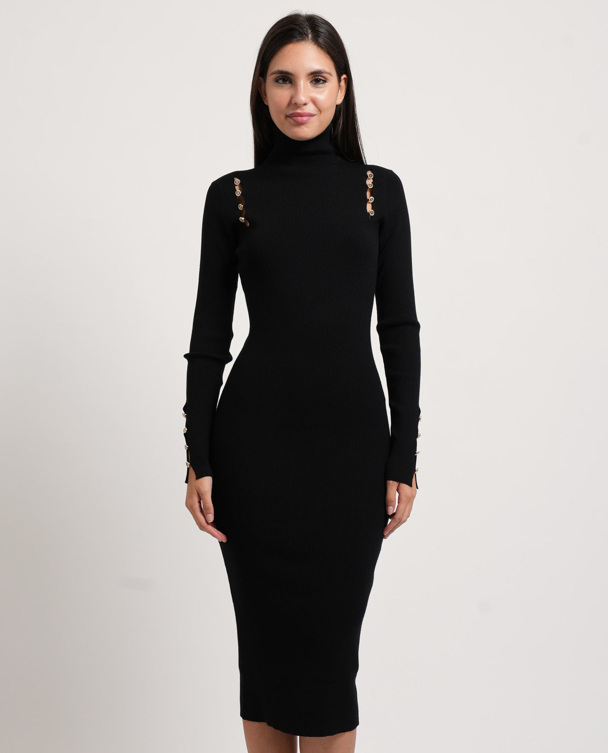 Abito donna Fracomina slim midi in maglia 
