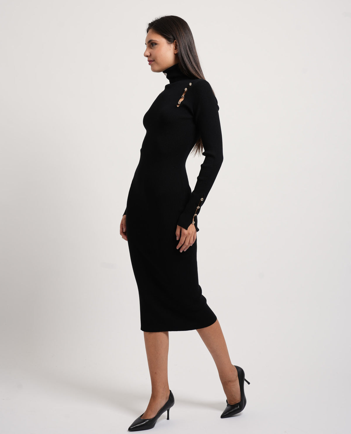 Abito donna Fracomina slim midi in maglia 