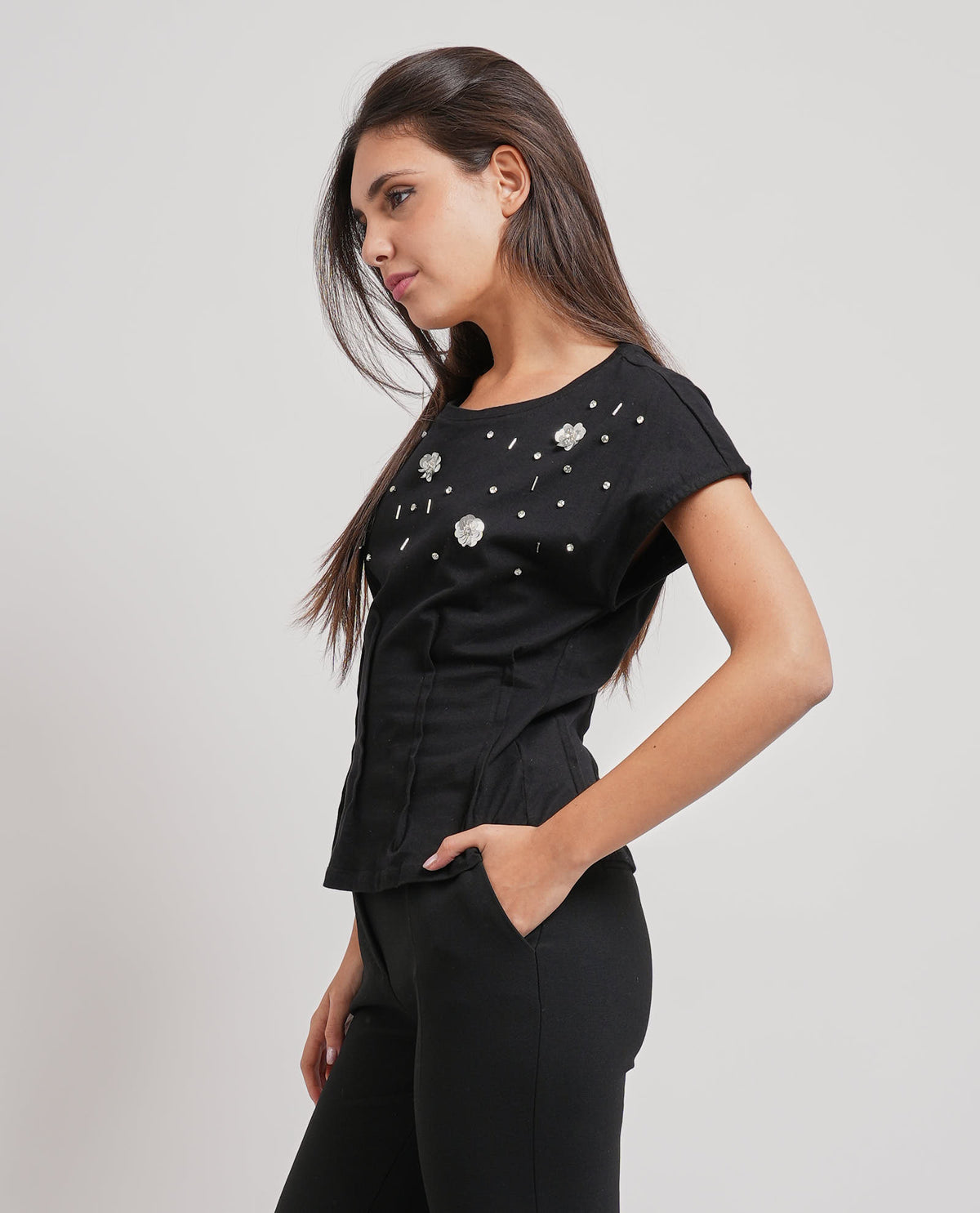 T-shirt slim in jersey di cotone Fracomina 