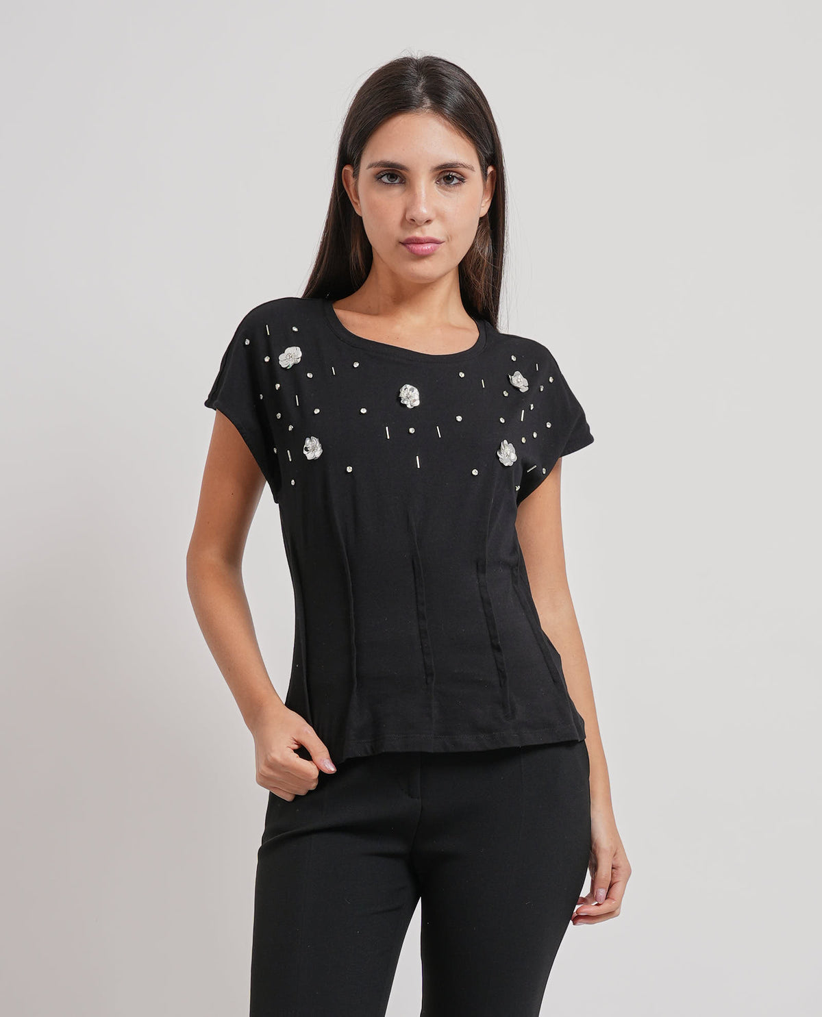 T-shirt slim in jersey di cotone Fracomina 
