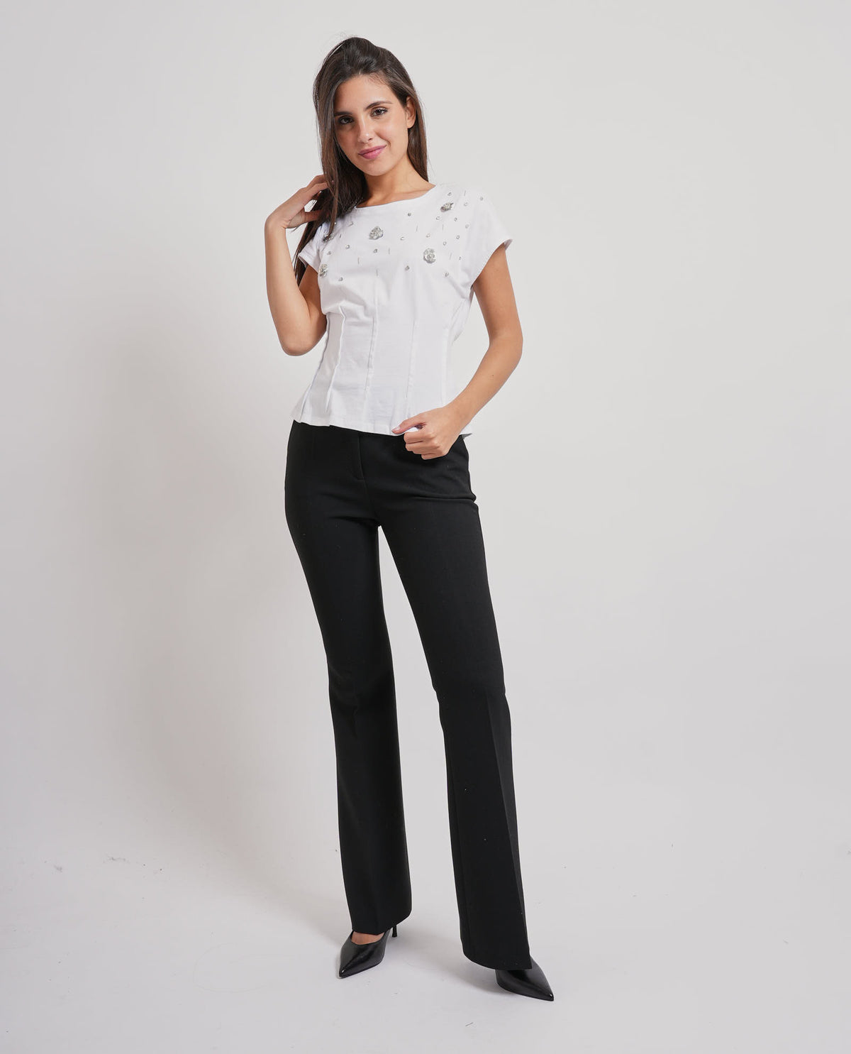 T-shirt slim in jersey di cotone Fracomina 