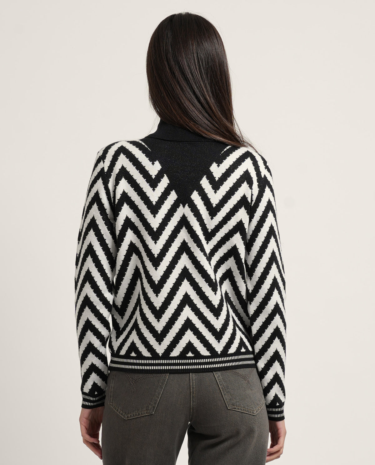 Maglione donna Fracomina in jacquard spinato 