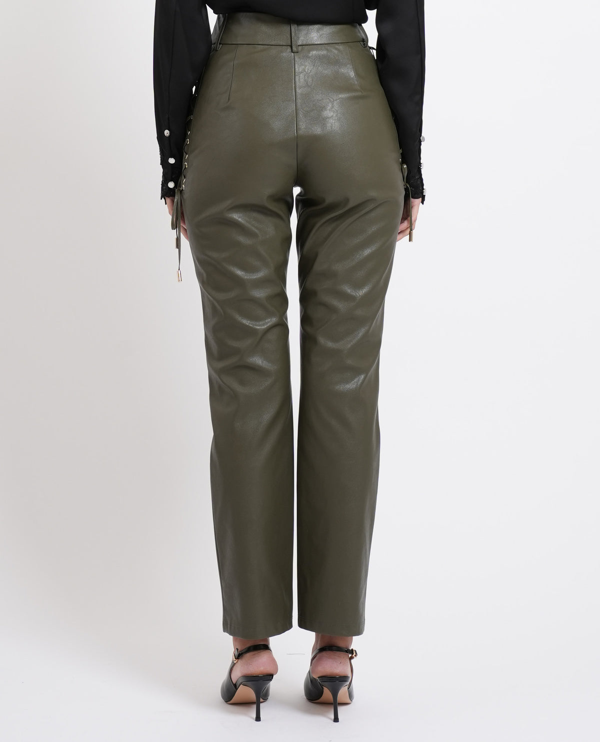 Pantaloni donna Fracomina in similpelle 