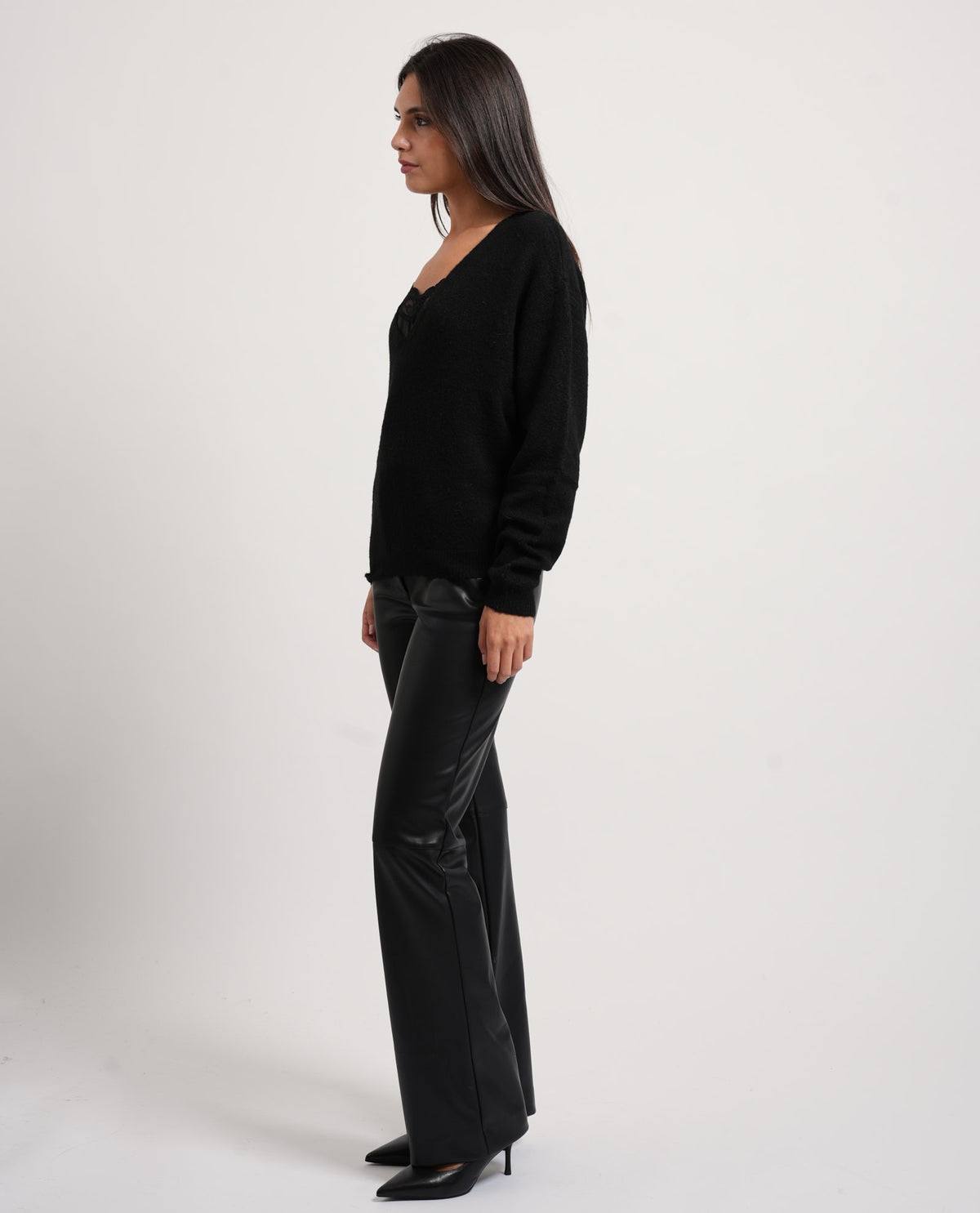 Maglione donna Fracomina con top lingerie 