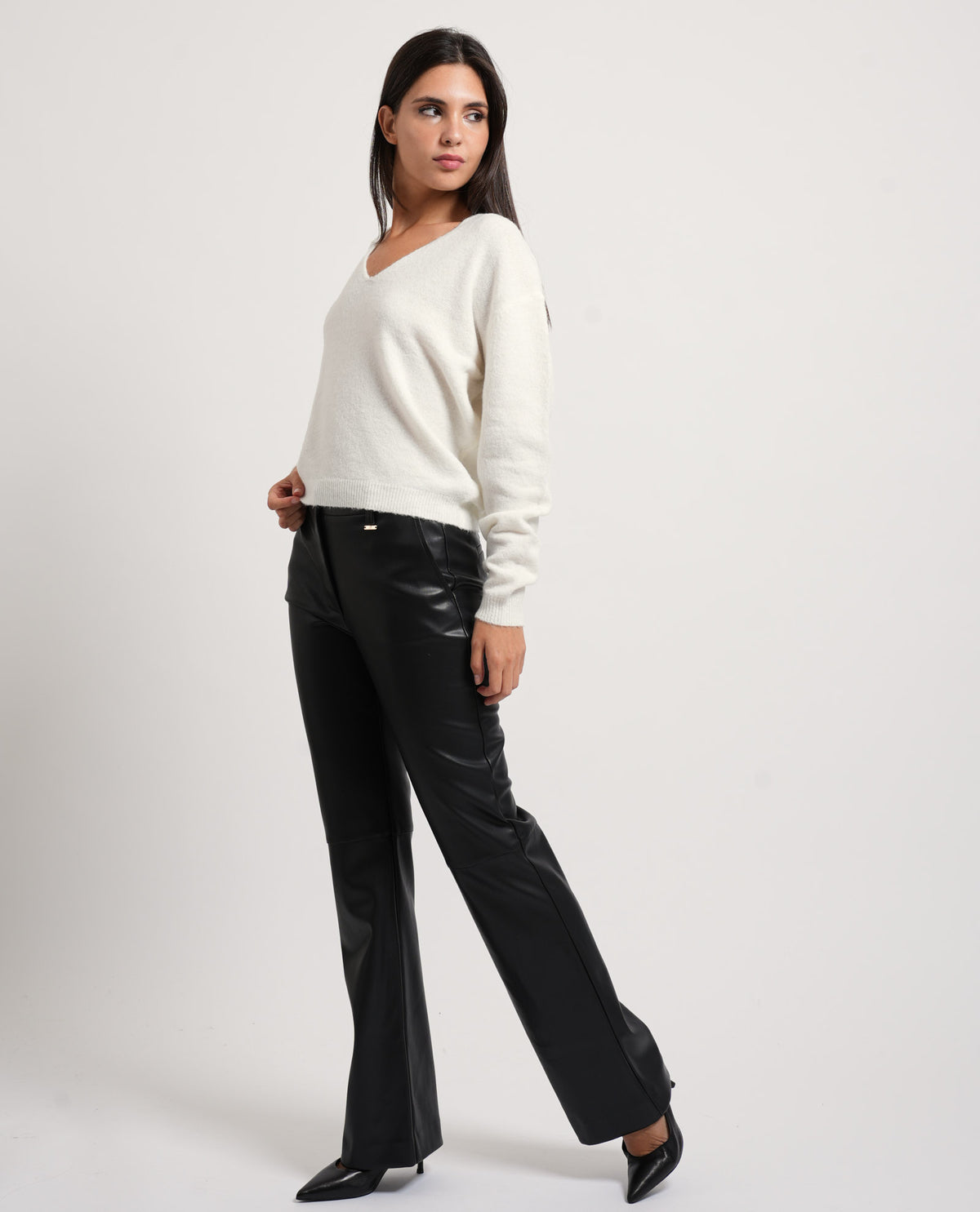 Maglione donna Fracomina con top lingerie 