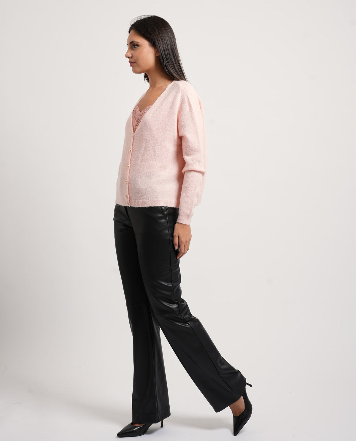 Cardigan donna Fracomina con top lingerie 
