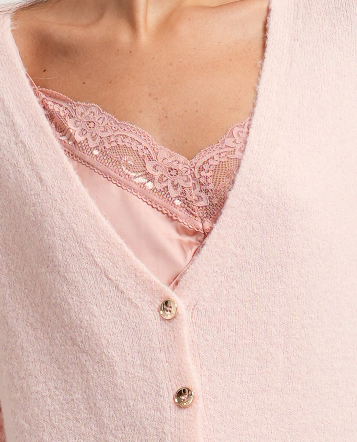 Cardigan donna Fracomina con top lingerie 