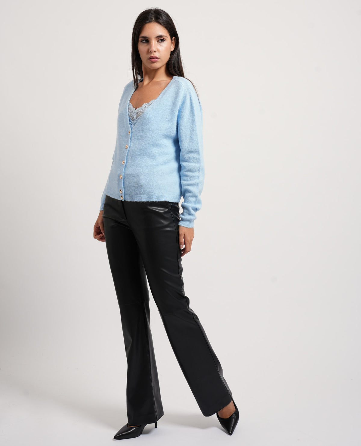 Cardigan donna Fracomina con top lingerie 