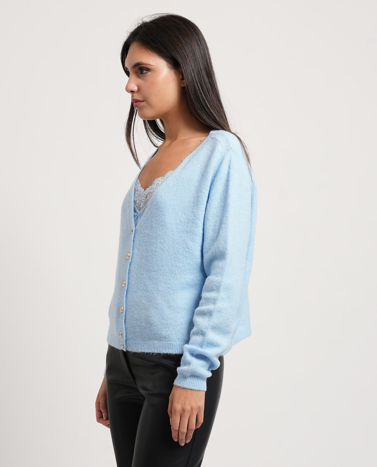 Cardigan donna Fracomina con top lingerie 