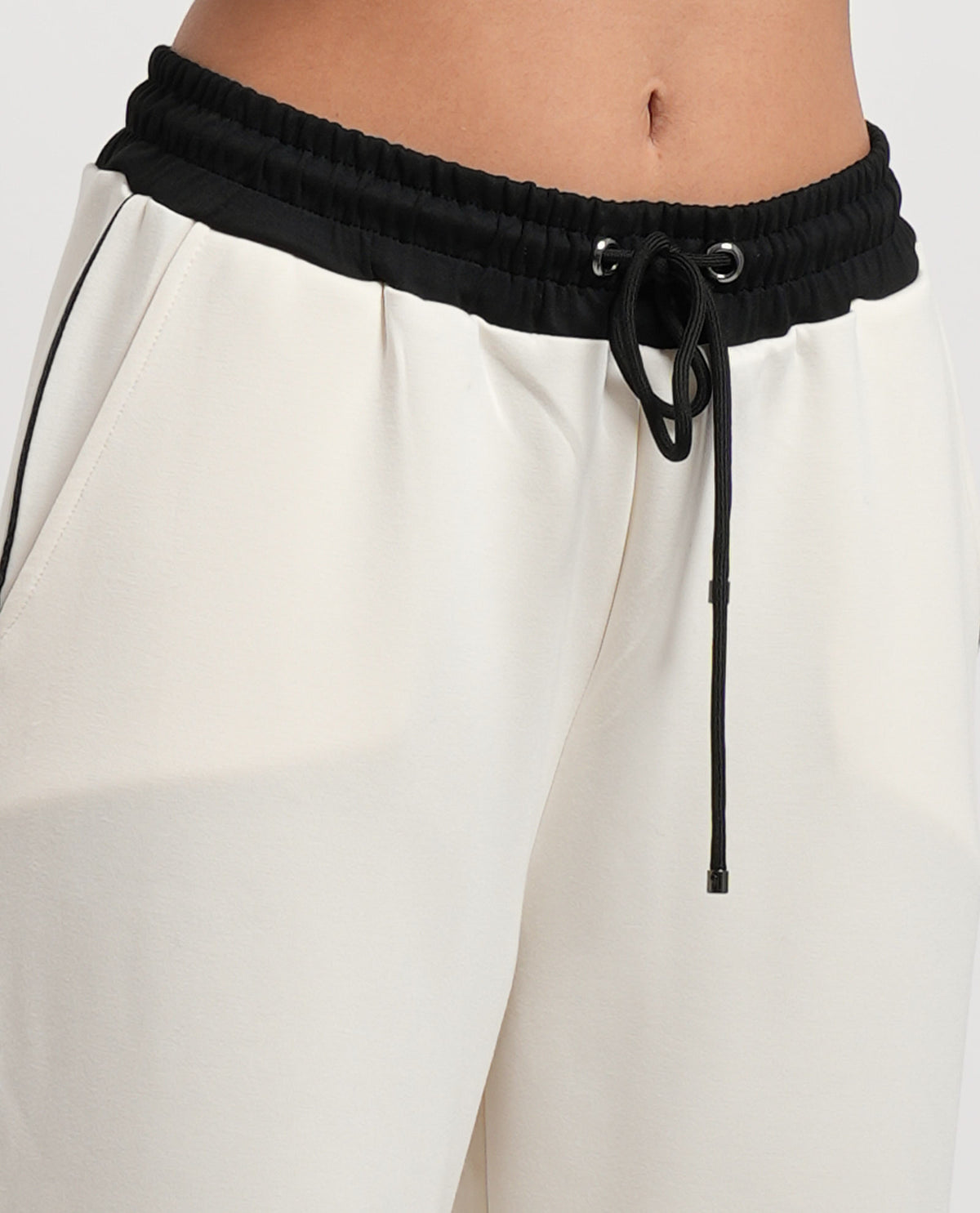 Pantaloni jogging bianchi donna Gaudi con coulisse 