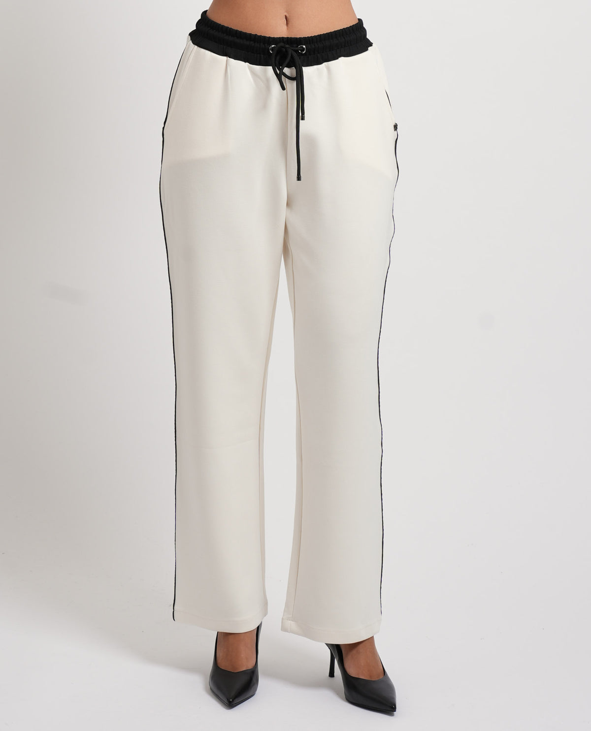 Pantaloni jogging bianchi donna Gaudi con coulisse 